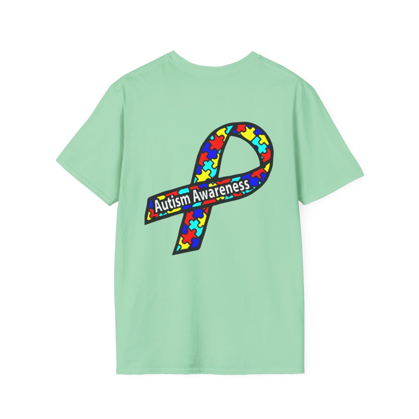 Autism Awareness T-Shirt — Live Love Accept Rainbow Puzzle Ribbon - Ramshackle Shack