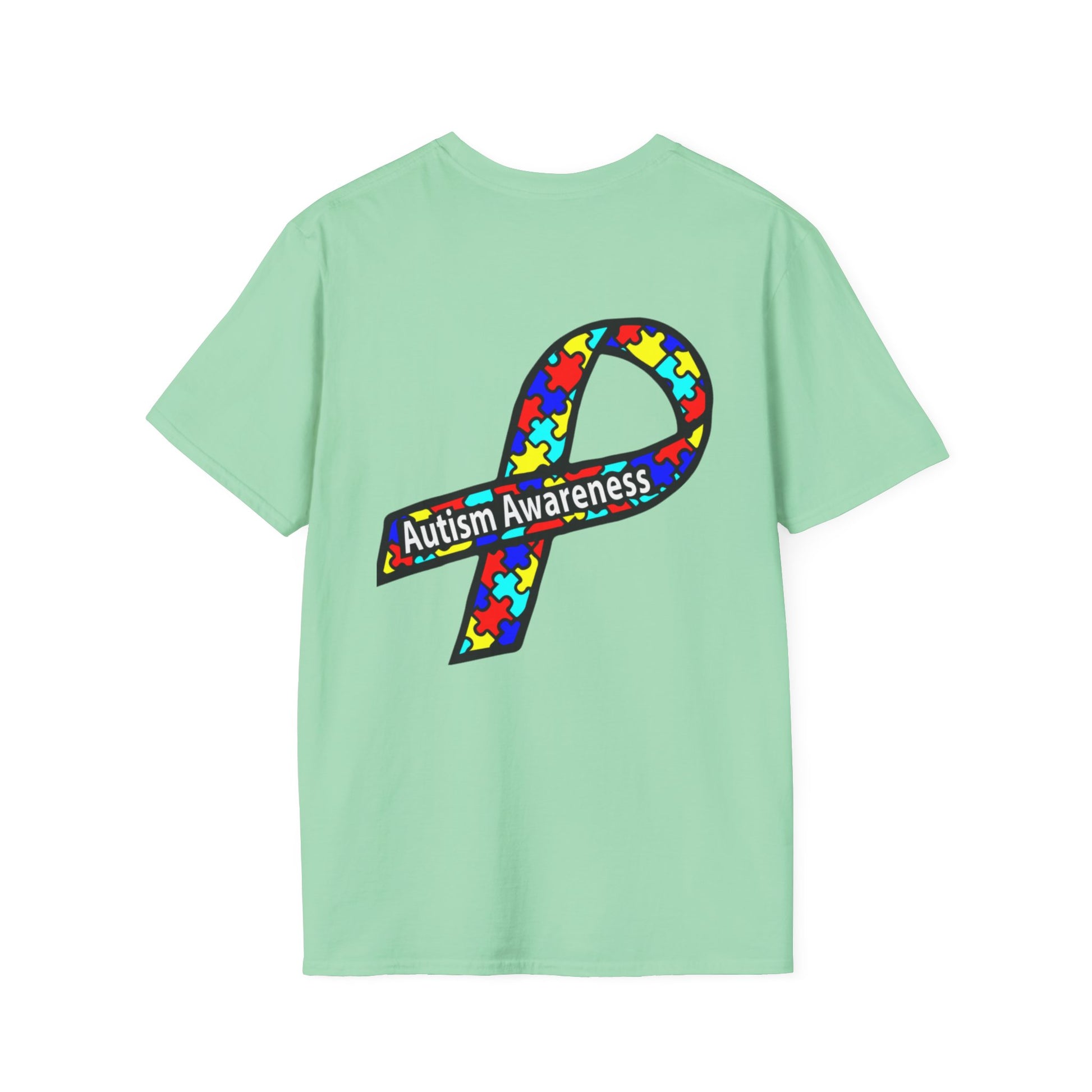 Autism Awareness T-Shirt — Live Love Accept Rainbow Puzzle Ribbon - Ramshackle Shack