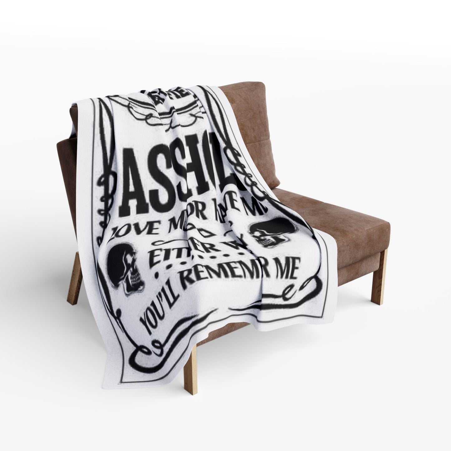 Arctic Fleece Blanket — "100% Certified Asshole" Funny Novelty Throw Blanket - Ramshackle Shack