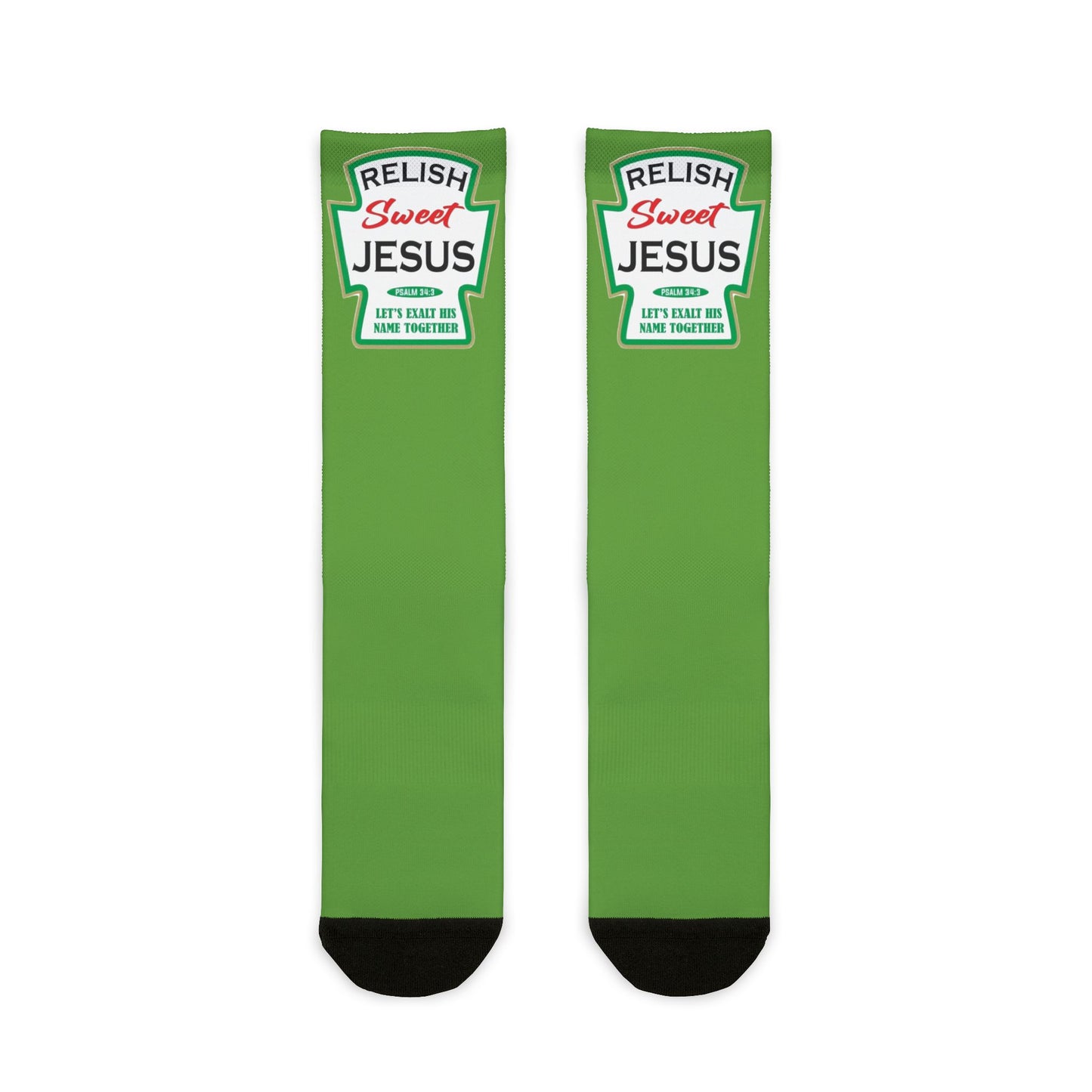 Relish Sweet Jesus Ketchup Bottle Crew Socks - Ramshackle Shack