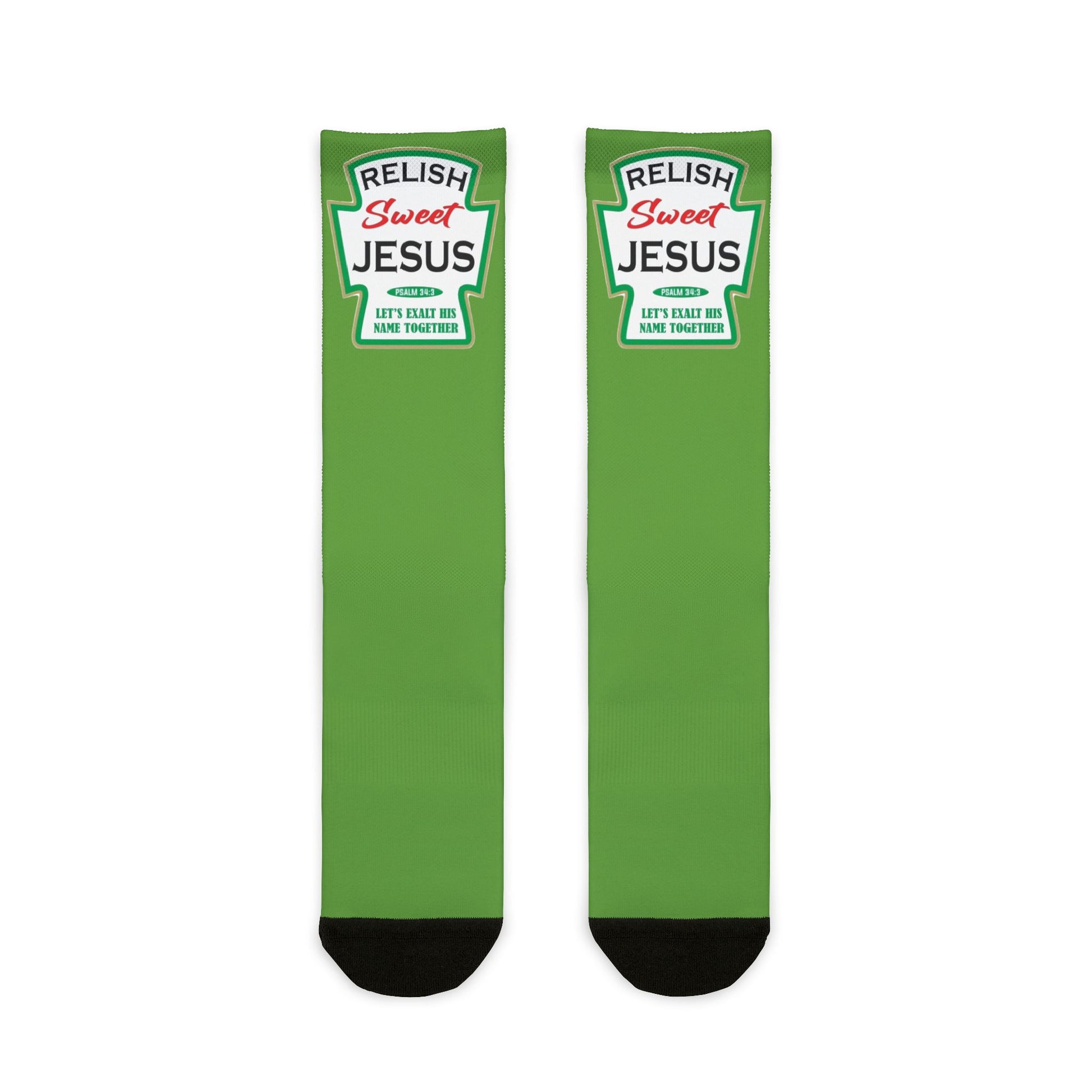 Relish Sweet Jesus Ketchup Bottle Crew Socks - Ramshackle Shack
