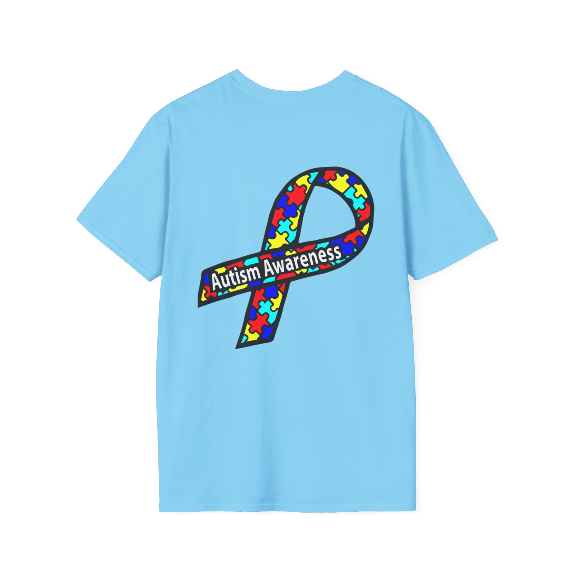 Autism Awareness T-Shirt — Live Love Accept Rainbow Puzzle Ribbon - Ramshackle Shack
