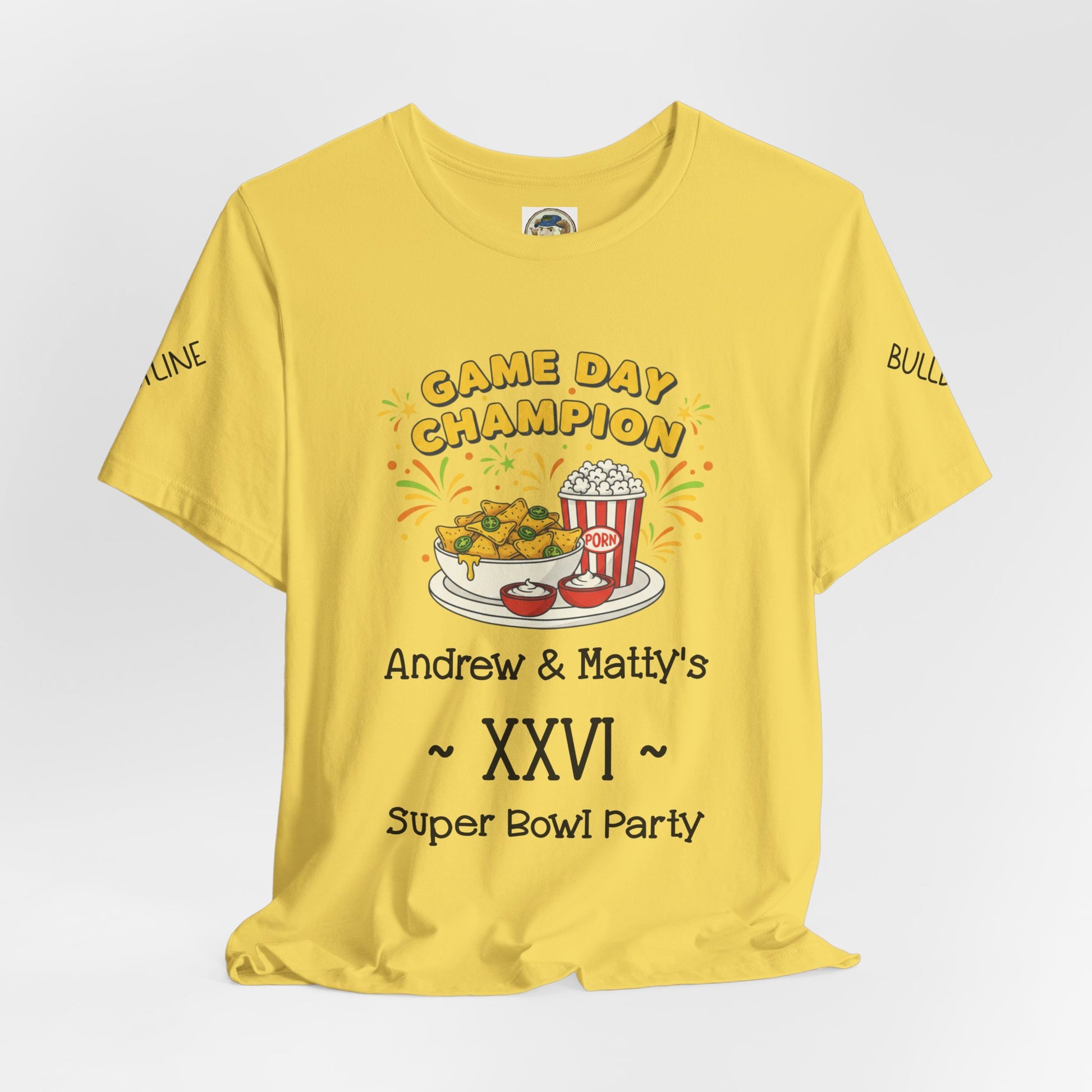 Game Day Champion Tee | Super Bowl Party, Game Day Humor - Ramshackle Shack