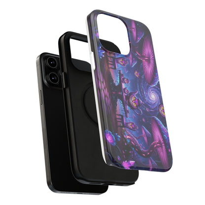 Psychedelic Mushroom Galaxy Phone Case — Impact-Resistant - Ramshackle Shack