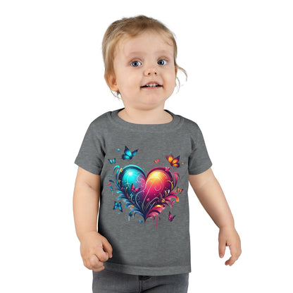 Colorful Heart & Butterflies Graphic Toddler Tee - Ramshackle Shack