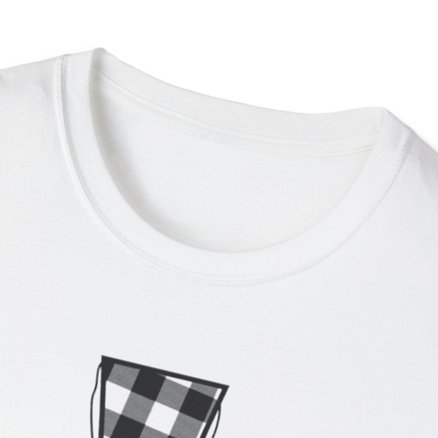 Faith and Love Christian T-Shirt | Plaid Heart and Cross Religious Graphic Tee - Ramshackle Shack