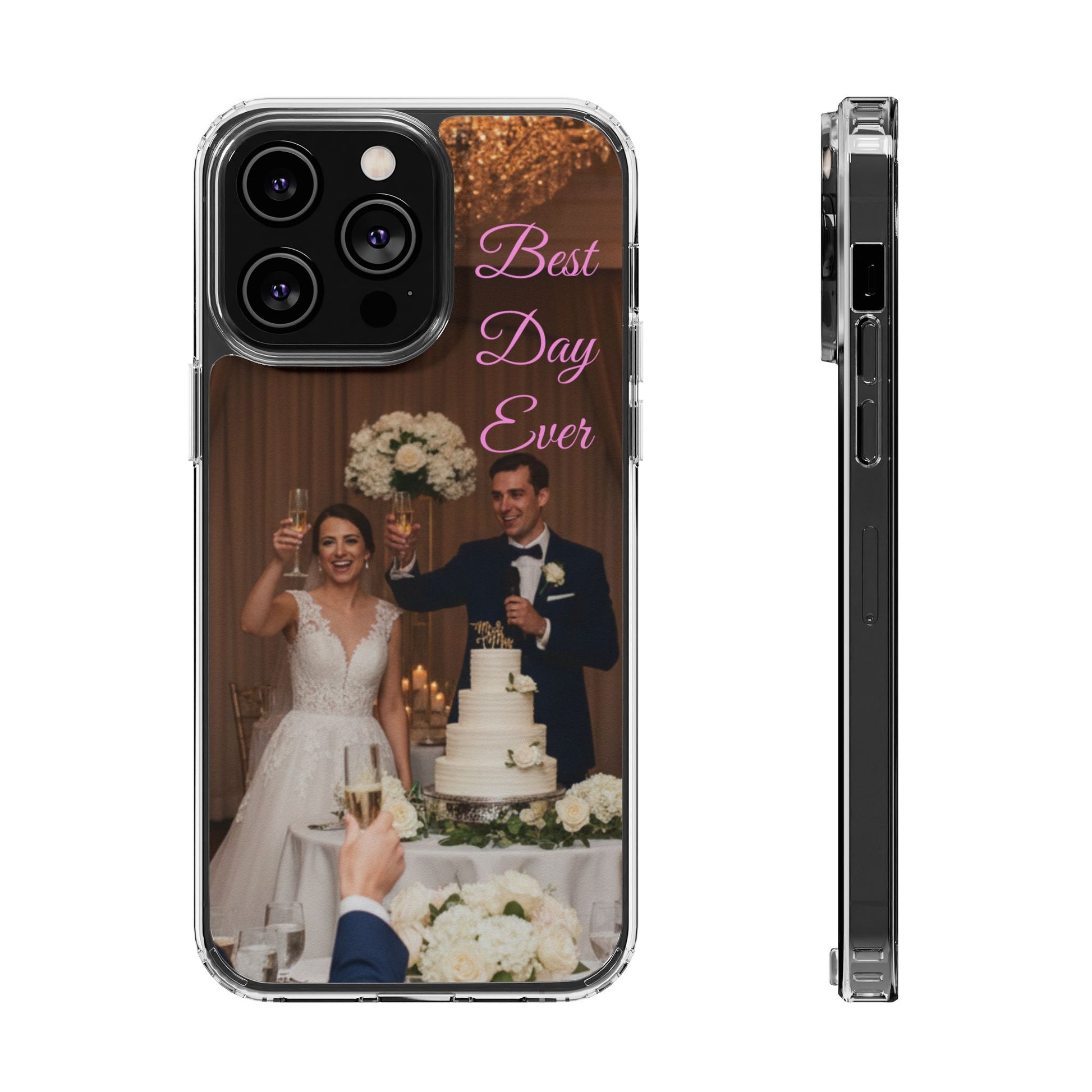 Personalized Clear Impact-Resistant Phone Case — Custom Photo & Message - Ramshackle Shack