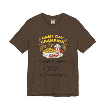 Game Day Champion Tee | Super Bowl Party, Game Day Humor - Ramshackle Shack