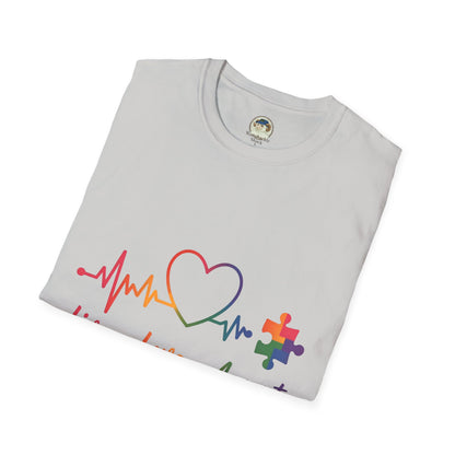 Autism Awareness T-Shirt — Live Love Accept Rainbow Puzzle Ribbon - Ramshackle Shack
