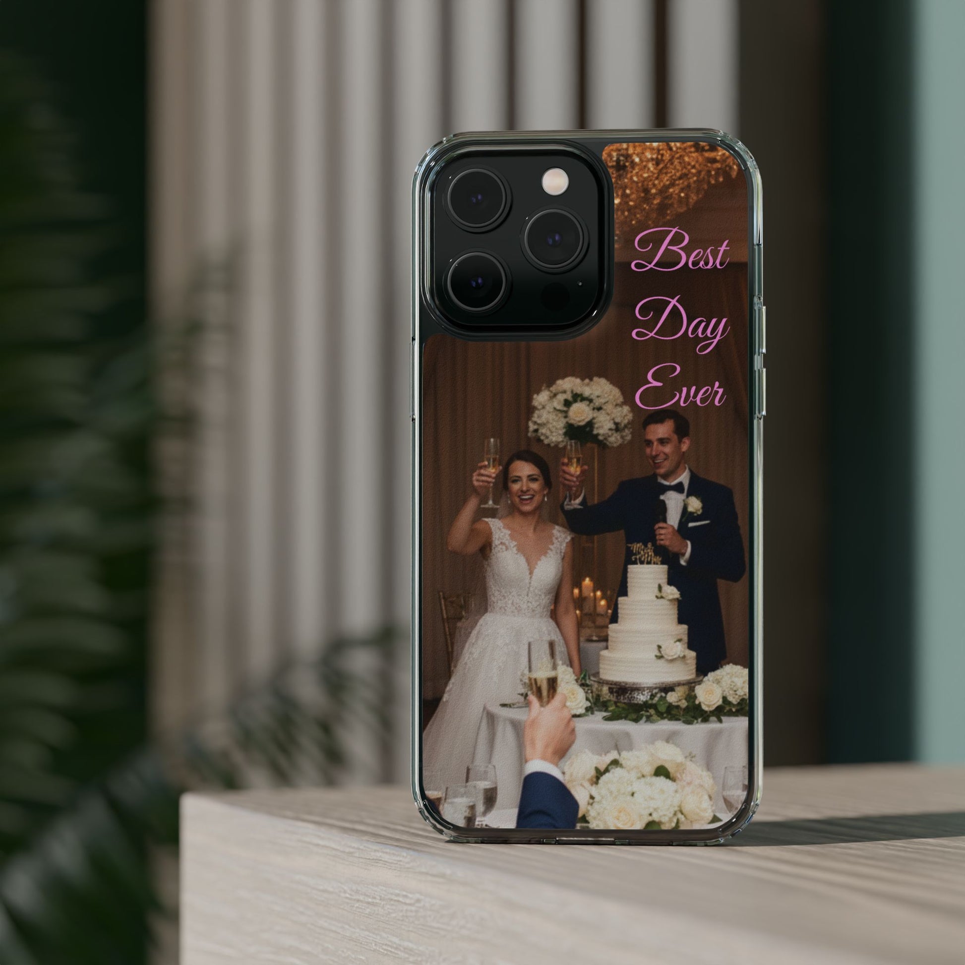 Personalized Clear Impact-Resistant Phone Case — Custom Photo & Message - Ramshackle Shack