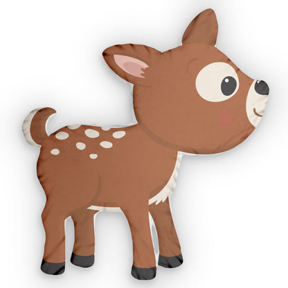 Deer-Shaped Decorative Pillow — Cute Custom Animal Throw Cushion - Ramshackle Shack