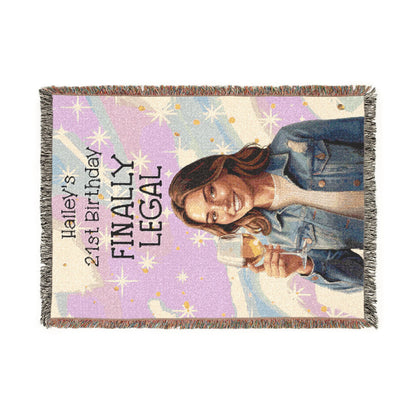 Personalized Woven Blanket — Custom Photo & Text Throw - Ramshackle Shack