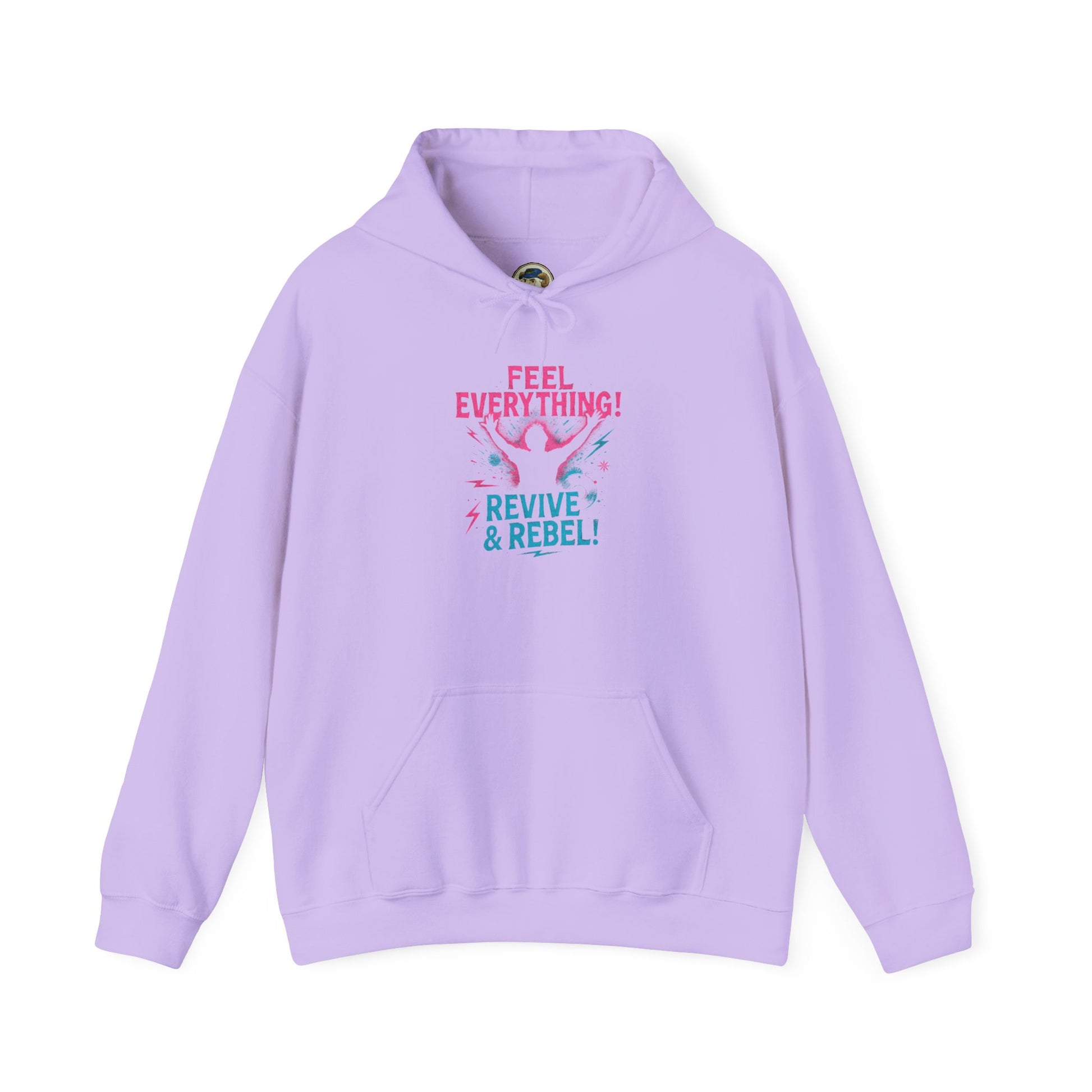Feel Everything! Revive & Rebel Hoodie — Empowerment Graphic Pullover - Ramshackle Shack