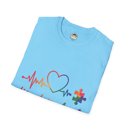 Autism Awareness T-Shirt — Live Love Accept Rainbow Puzzle Ribbon - Ramshackle Shack
