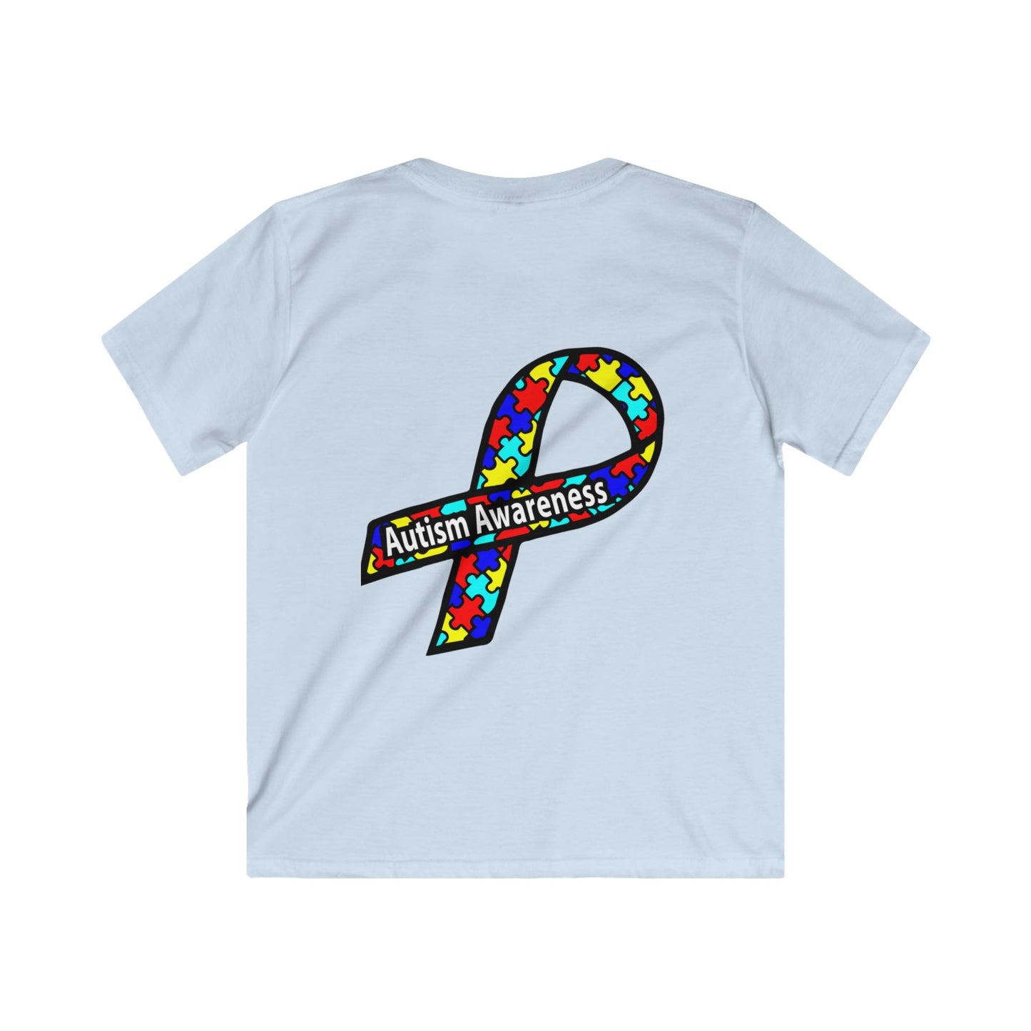 Kids Autism Awareness T-Shirt — Live Love Accept Rainbow Puzzle Ribbon - Ramshackle Shack