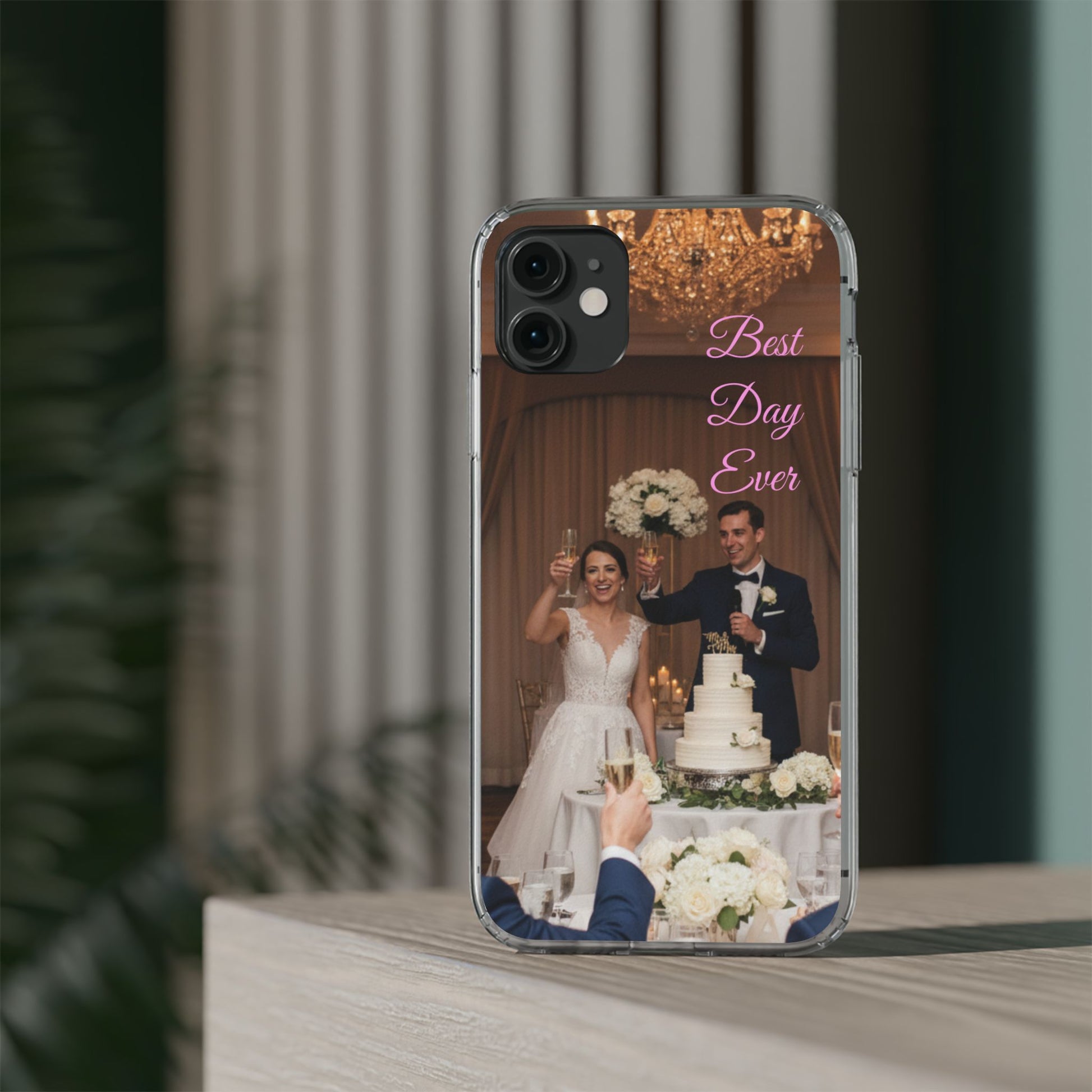 Personalized Clear Impact-Resistant Phone Case — Custom Photo & Message - Ramshackle Shack