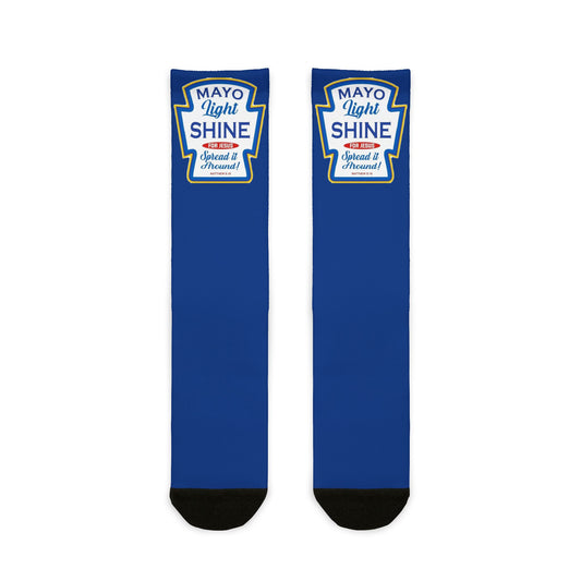 Mayo Light Shine Spread It Around Crew Socks - Ramshackle Shack