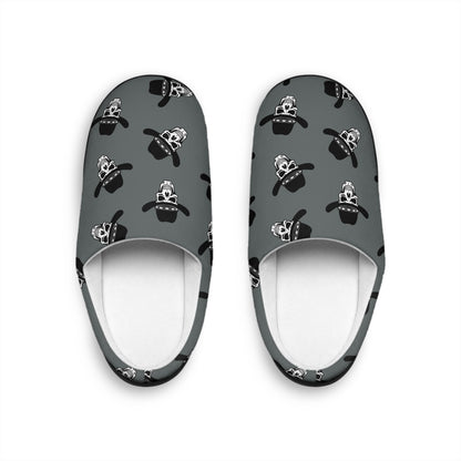 Custom Colored Cowboy Skull Slippers Mens Indoor Slippers - Ramshackle Shack