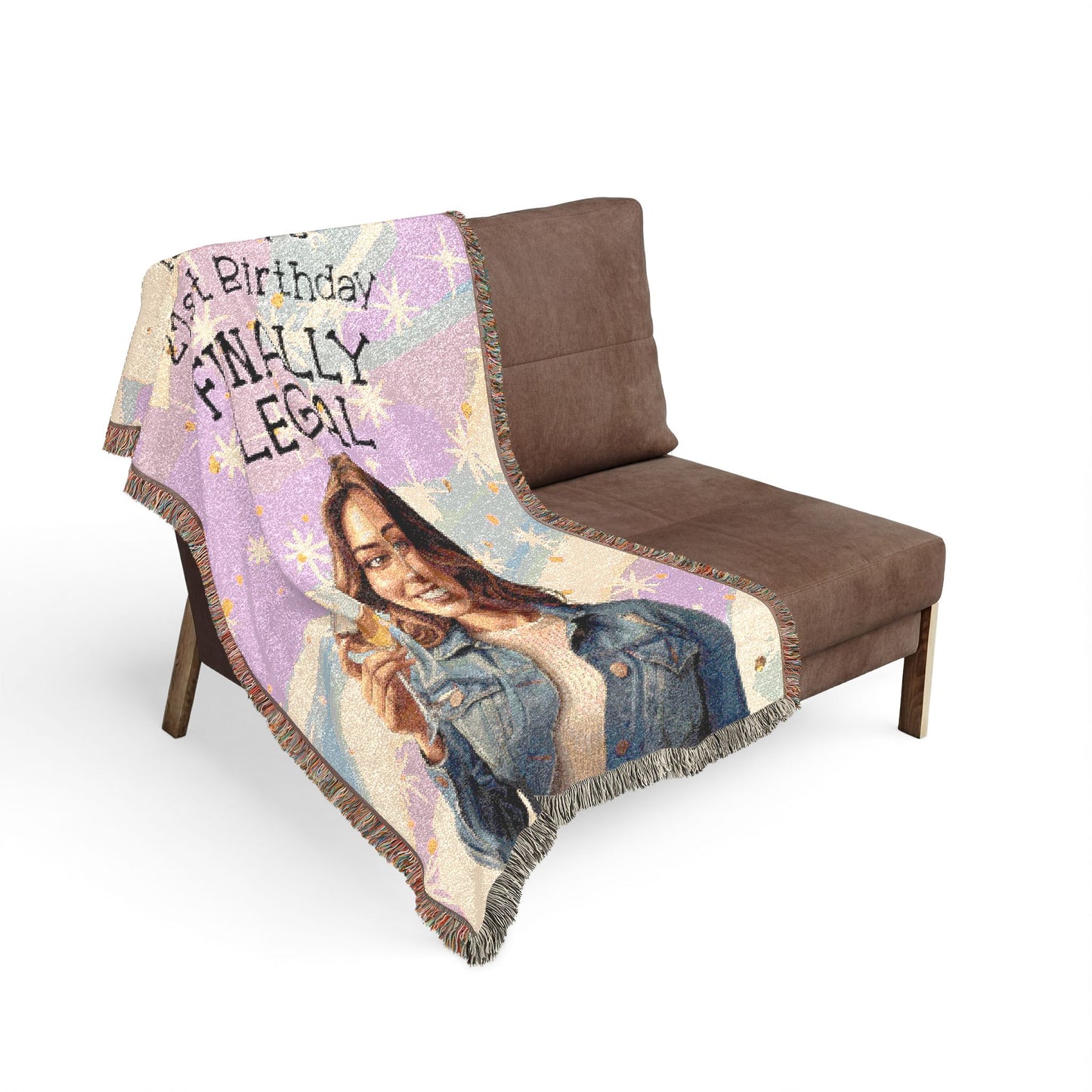 Personalized Woven Blanket — Custom Photo & Text Throw - Ramshackle Shack