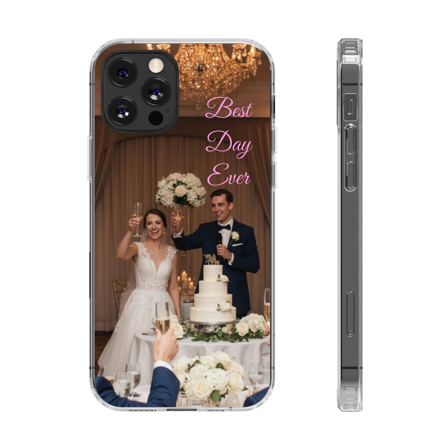 Personalized Clear Impact-Resistant Phone Case — Custom Photo & Message - Ramshackle Shack