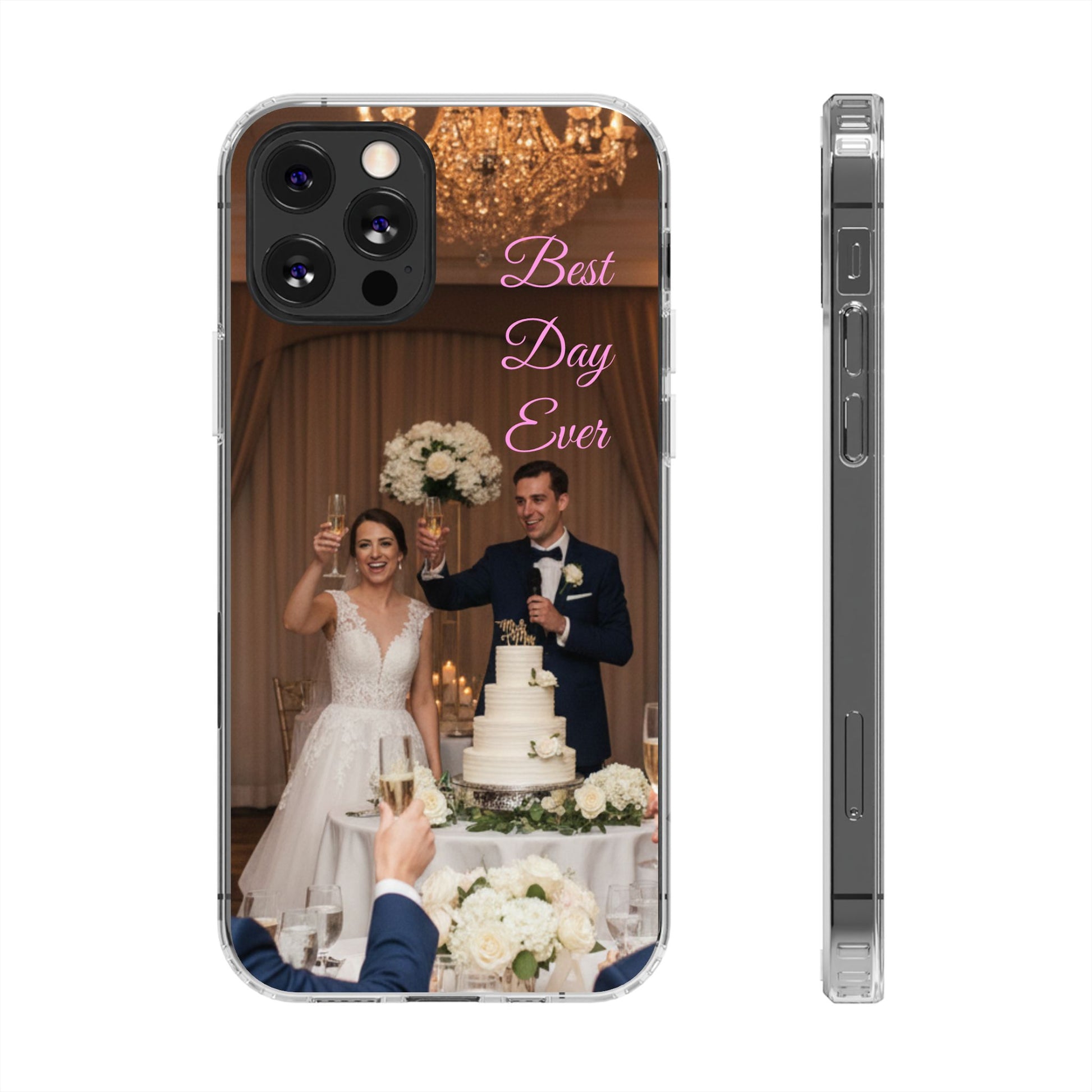 Personalized Clear Impact-Resistant Phone Case — Custom Photo & Message - Ramshackle Shack