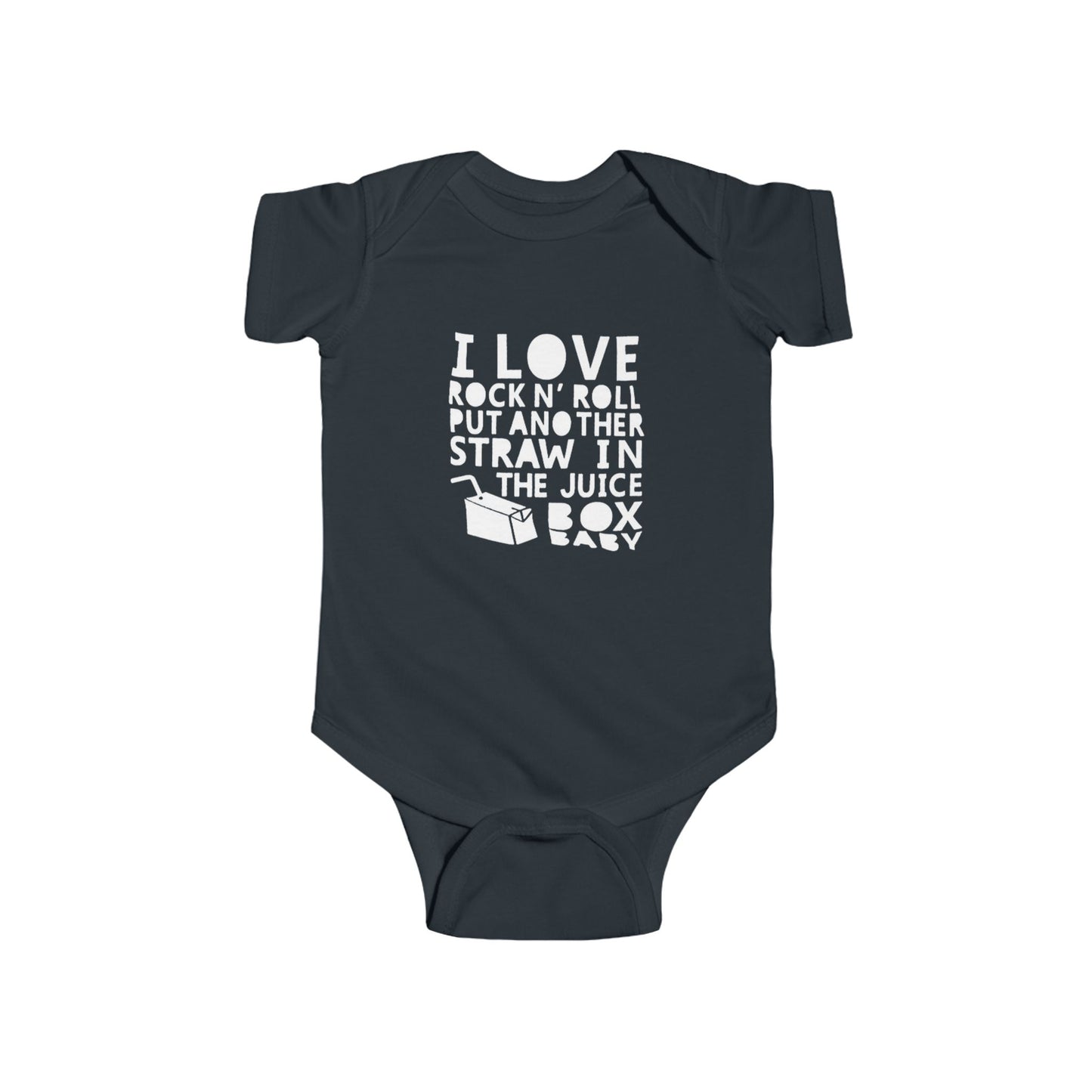 I Love Rock and Roll! Put Another Dime in the Juicebox Baby. (Rock Star Baby) Infant Bodysuit - Ramshackle Shack