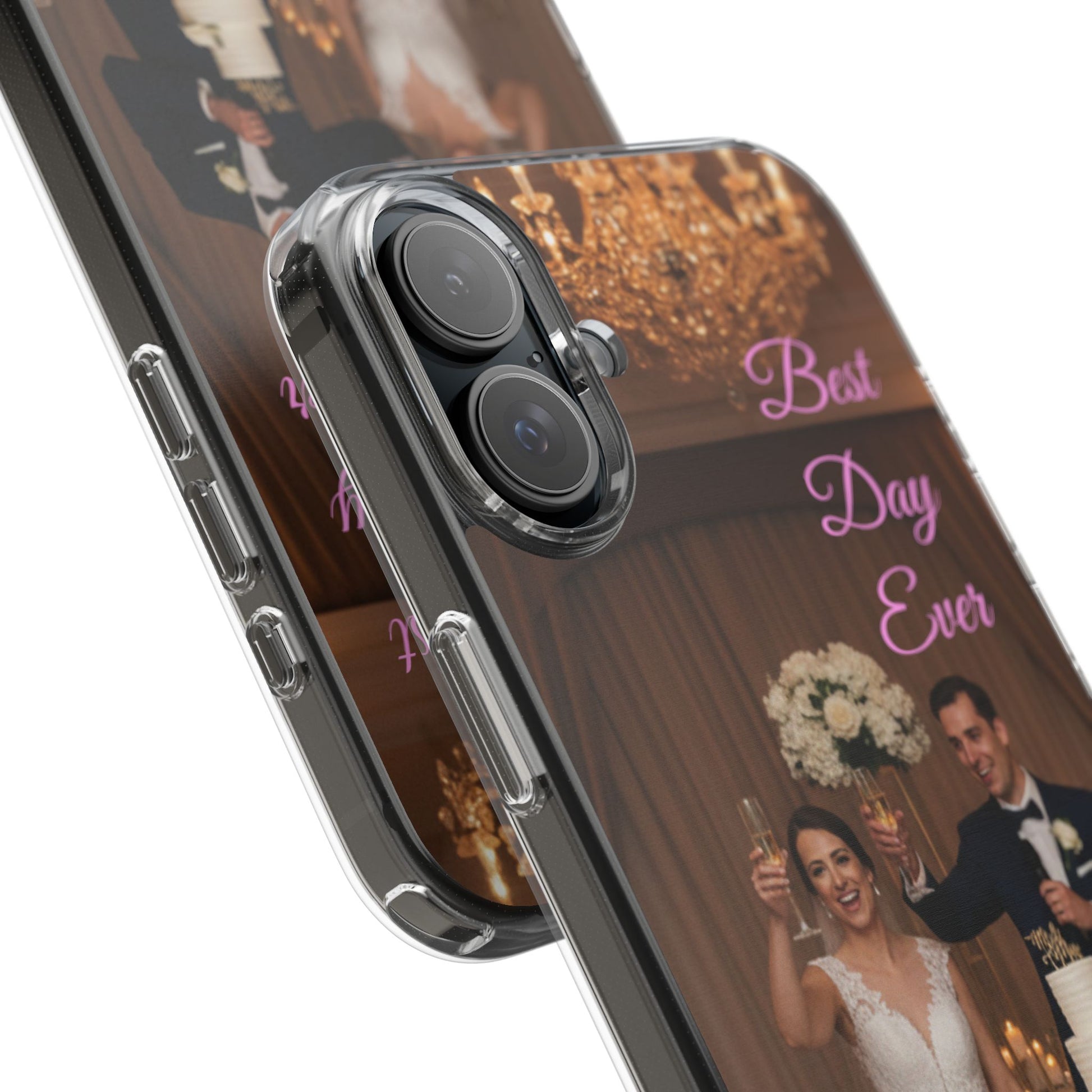 Personalized Clear Impact-Resistant Phone Case — Custom Photo & Message - Ramshackle Shack