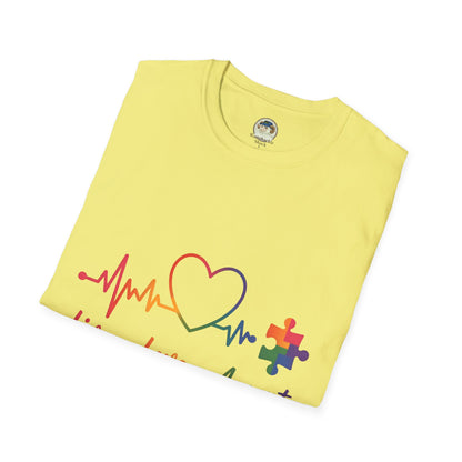 Autism Awareness T-Shirt — Live Love Accept Rainbow Puzzle Ribbon - Ramshackle Shack