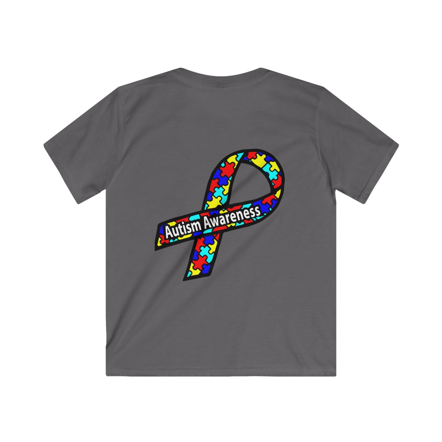 Kids Autism Awareness T-Shirt — "Embrace Our Difference" Puzzle Heart Design - Ramshackle Shack