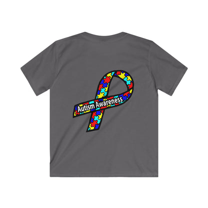 Kids Autism Awareness T-Shirt — "Embrace Our Difference" Puzzle Heart Design - Ramshackle Shack