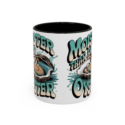 Moister Than An Oyster Coffee Mug — Funny Retro Oyster Seafood Gift (11oz, 15oz) - Ramshackle Shack