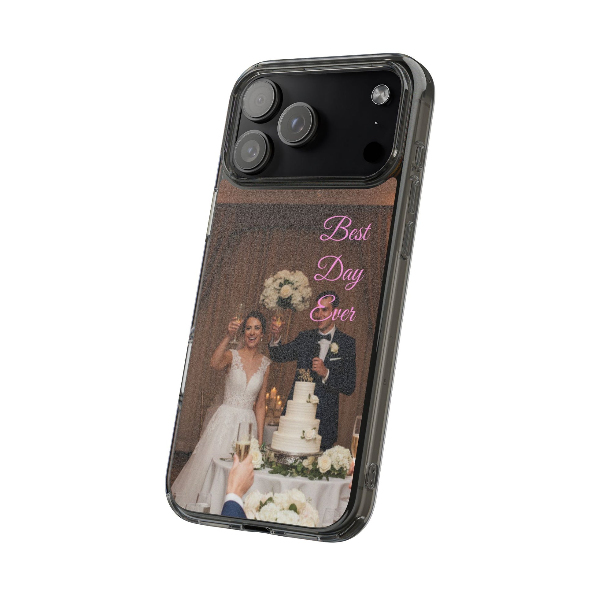 Personalized Clear Impact-Resistant Phone Case — Custom Photo & Message - Ramshackle Shack