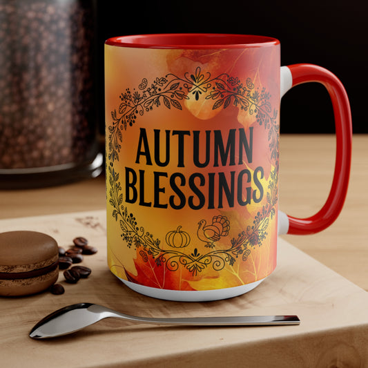 Mug - Autumn Blessings Coffee Cup for Fall Season - Ramshackle Shack