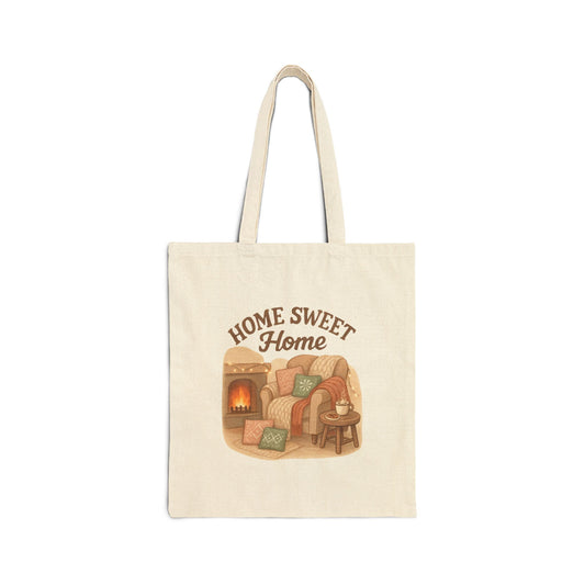 Tote Bag - Home Sweet Home Cotton Canvas - Ramshackle Shack