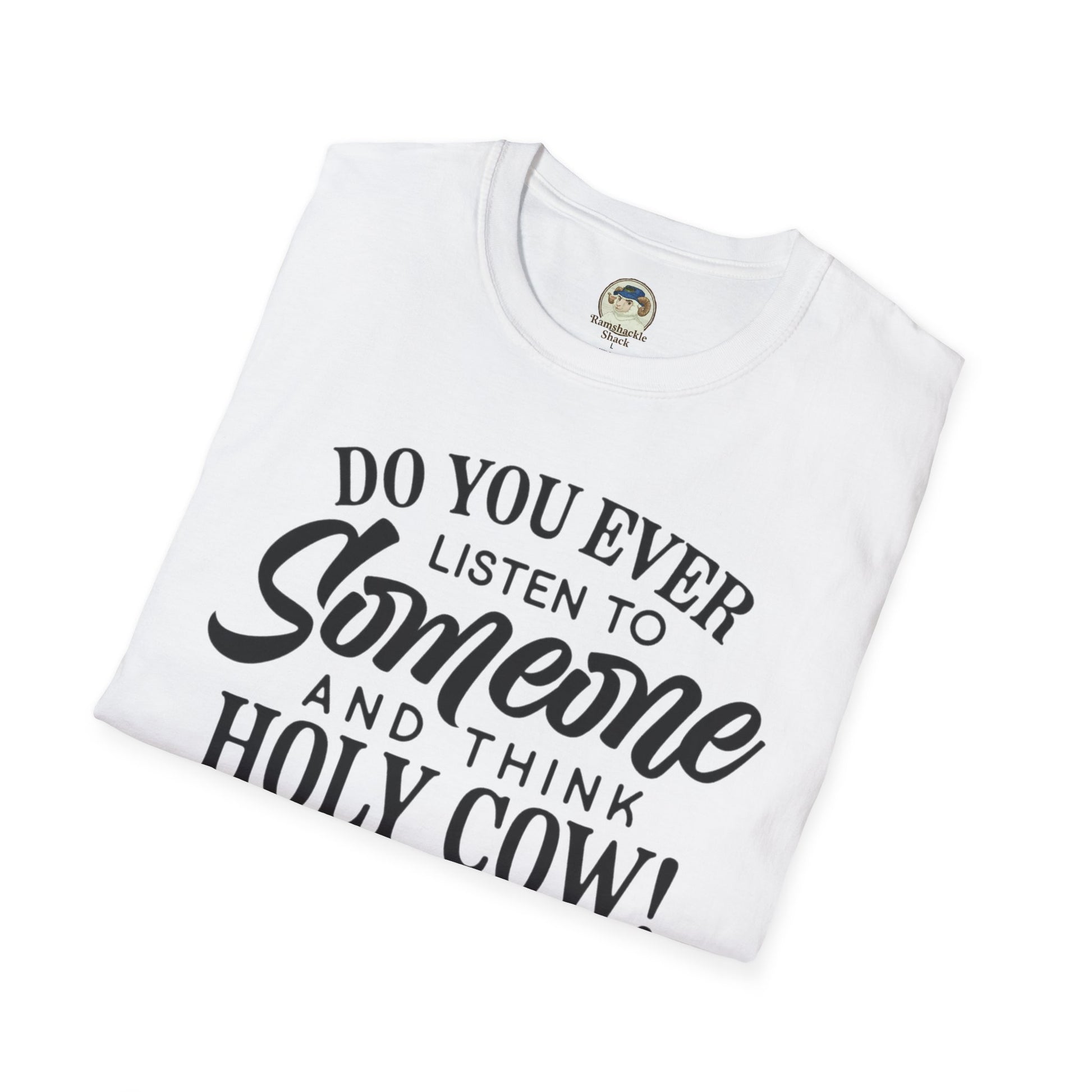 Funny Quote TShirt Holy Cow! You've Got the IQ of a Crayon Graphic Tee - Ramshackle Shack
