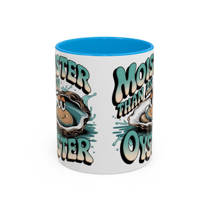 Moister Than An Oyster Coffee Mug — Funny Retro Oyster Seafood Gift (11oz, 15oz) - Ramshackle Shack