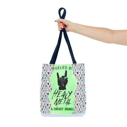 Heavy Metal & Energy Drinks Tote Bag — Neon Rock Energy Design - Ramshackle Shack