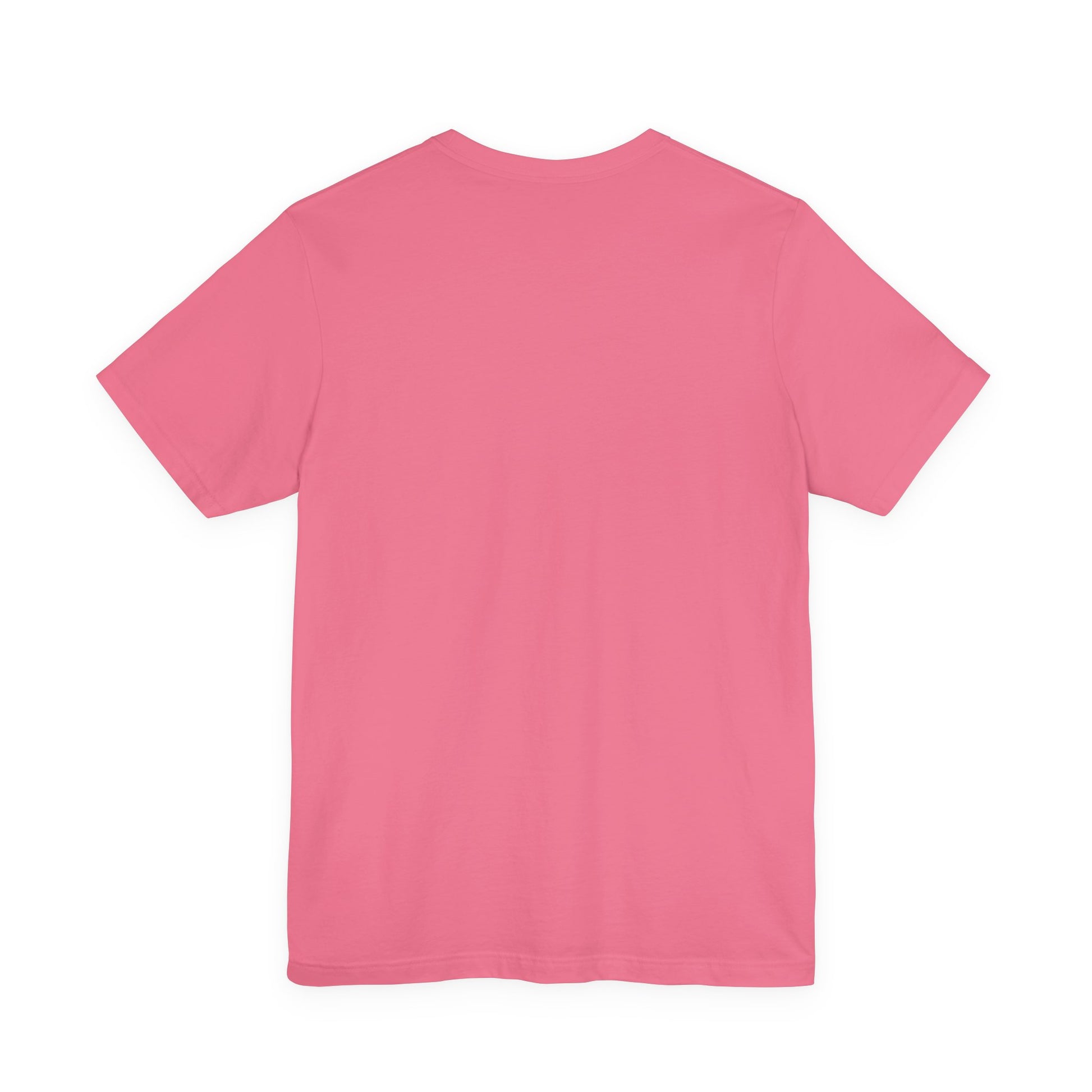 Capybara in Suit Desk Tee by Printify featuring "Stuck on Repeat" personalized nameplate design on a casual t-shirt.