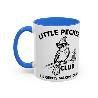 Funny 'Little Pecker Club' Coffee Mug — 11oz/15oz Ceramic Novelty Cup - Ramshackle Shack