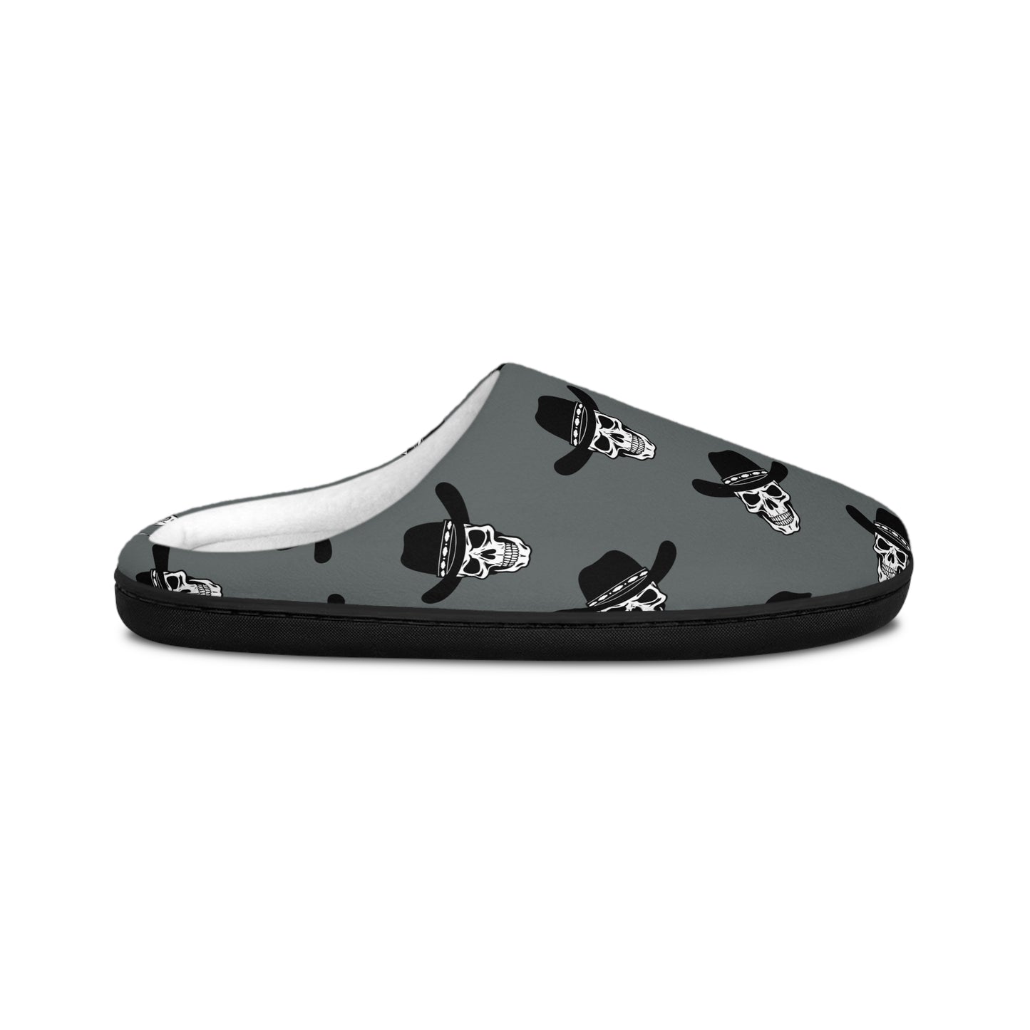 Custom Colored Cowboy Skull Slippers Mens Indoor Slippers - Ramshackle Shack