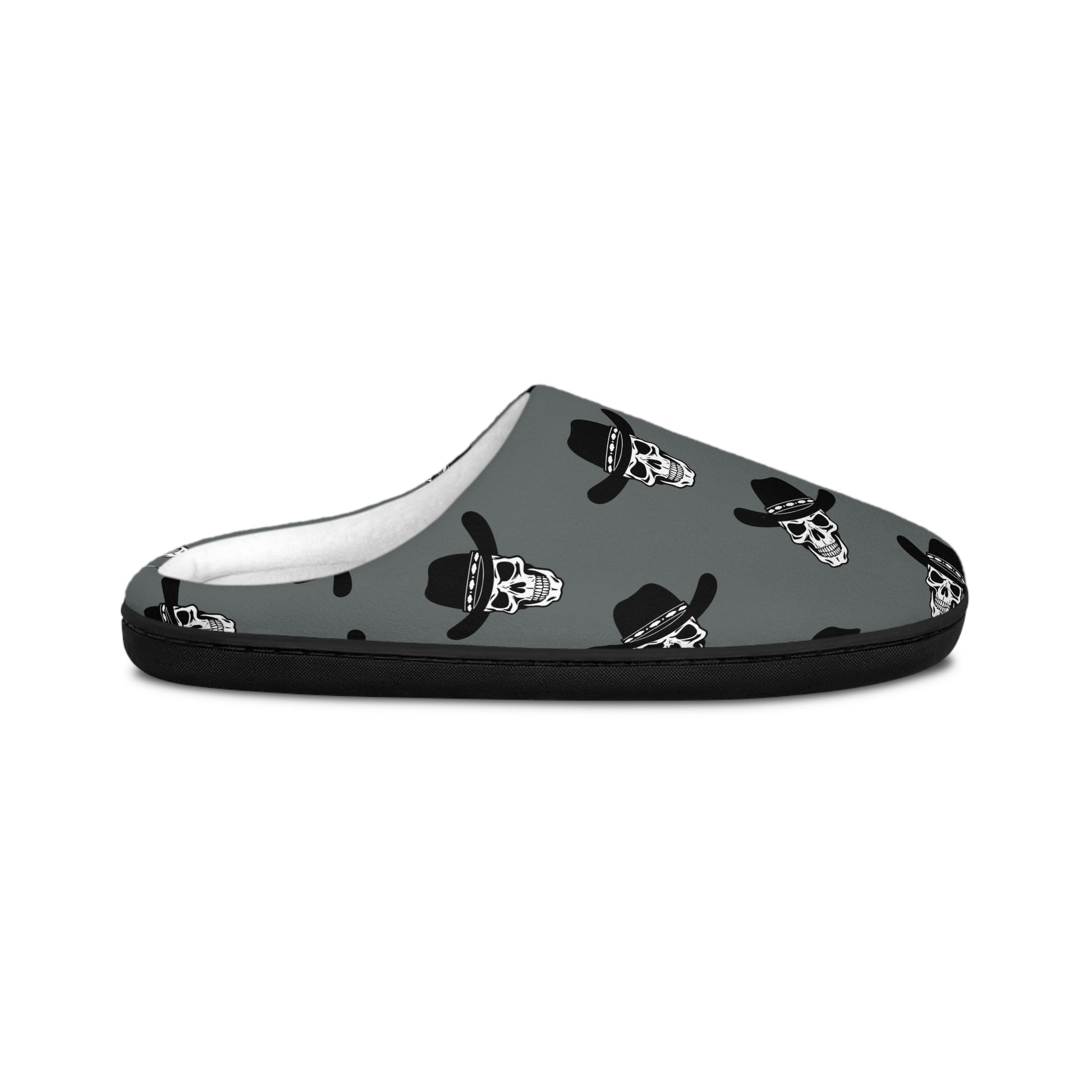 Custom Colored Cowboy Skull Slippers Mens Indoor Slippers - Ramshackle Shack