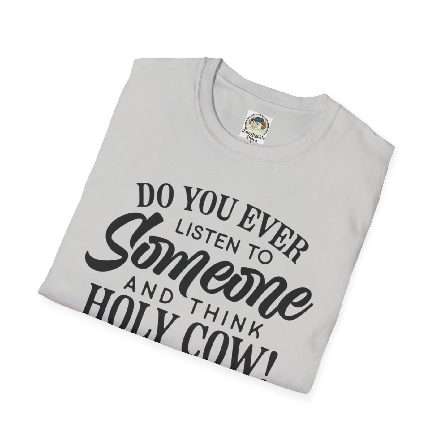 Funny Quote TShirt Holy Cow! You've Got the IQ of a Crayon Graphic Tee - Ramshackle Shack