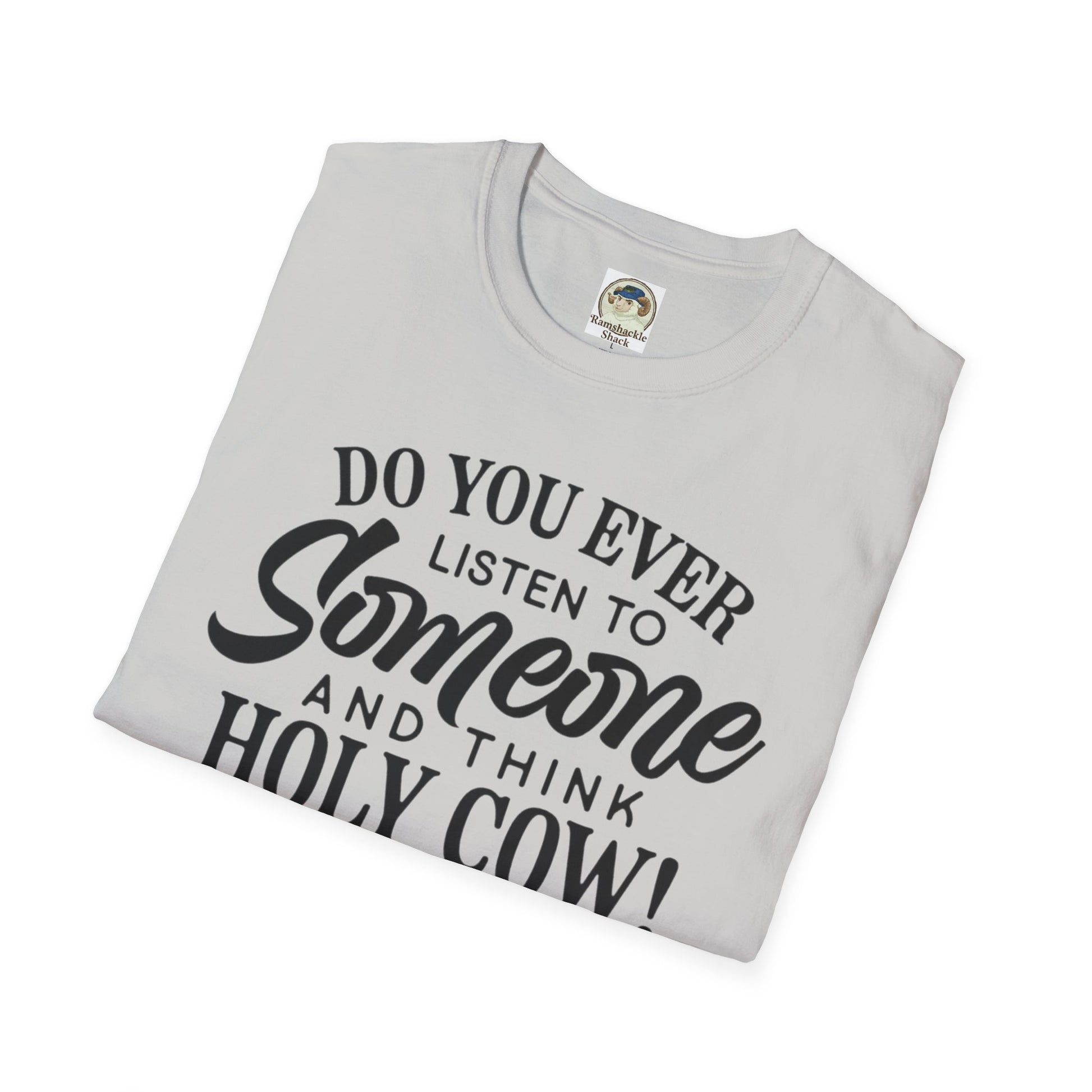 Funny Quote TShirt Holy Cow! You've Got the IQ of a Crayon Graphic Tee - Ramshackle Shack