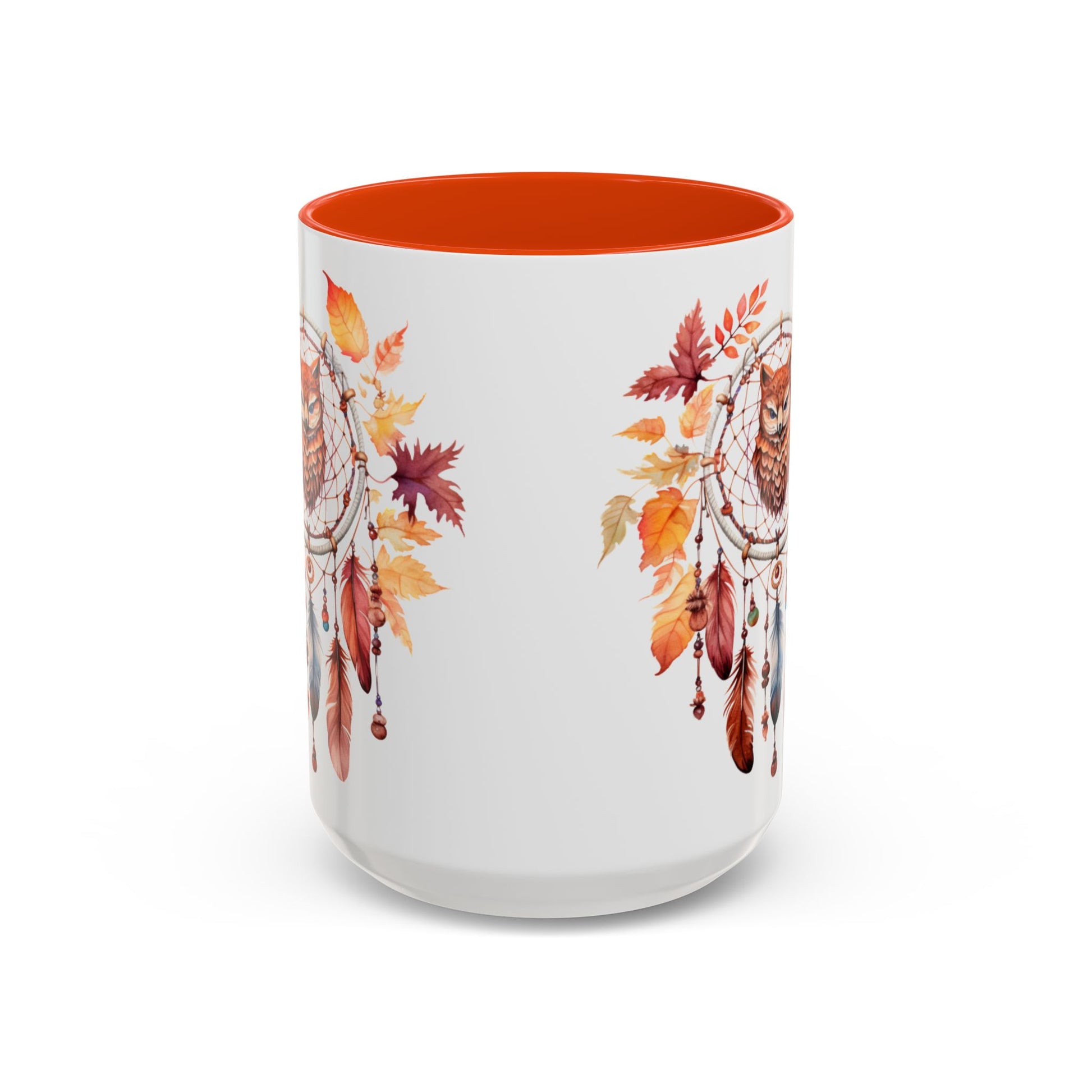 Autumn Owl Dreamcatcher Mug — Fall Leaves Coffee Cup (11oz & 15oz) - Ramshackle Shack