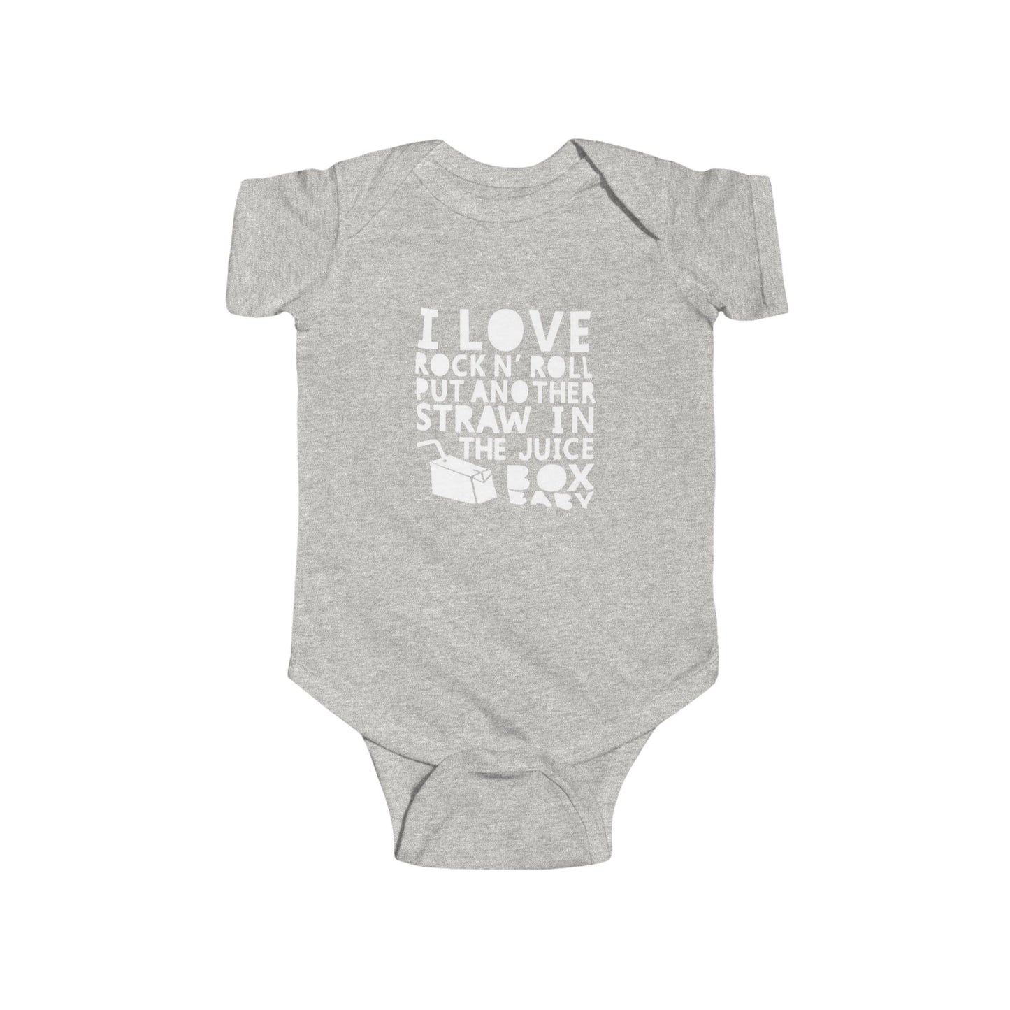 I Love Rock and Roll! Put Another Dime in the Juicebox Baby. (Rock Star Baby) Infant Bodysuit - Ramshackle Shack