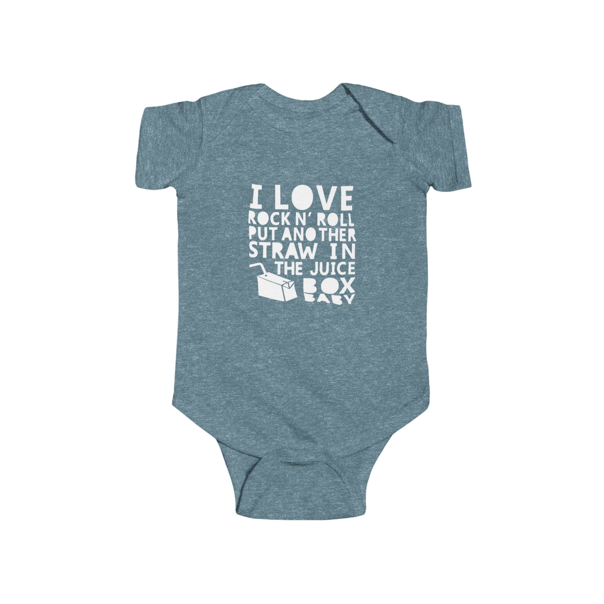 I Love Rock and Roll! Put Another Dime in the Juicebox Baby. (Rock Star Baby) Infant Bodysuit - Ramshackle Shack