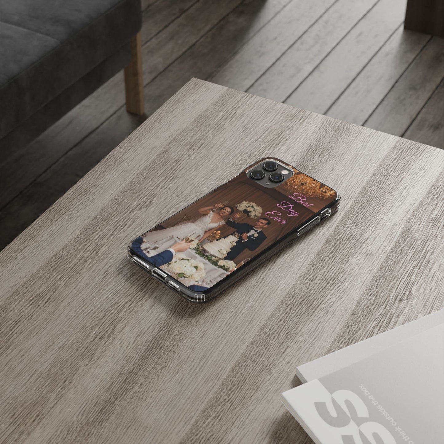 Personalized Clear Impact-Resistant Phone Case — Custom Photo & Message - Ramshackle Shack
