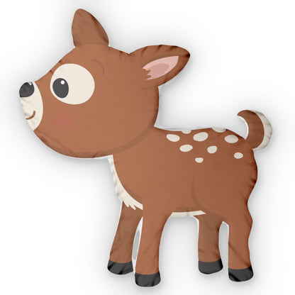 Deer-Shaped Decorative Pillow — Cute Custom Animal Throw Cushion - Ramshackle Shack