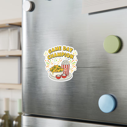 Game Day Champion Sticker | Super Bowl Party, Game Day Humor - Ramshackle Shack