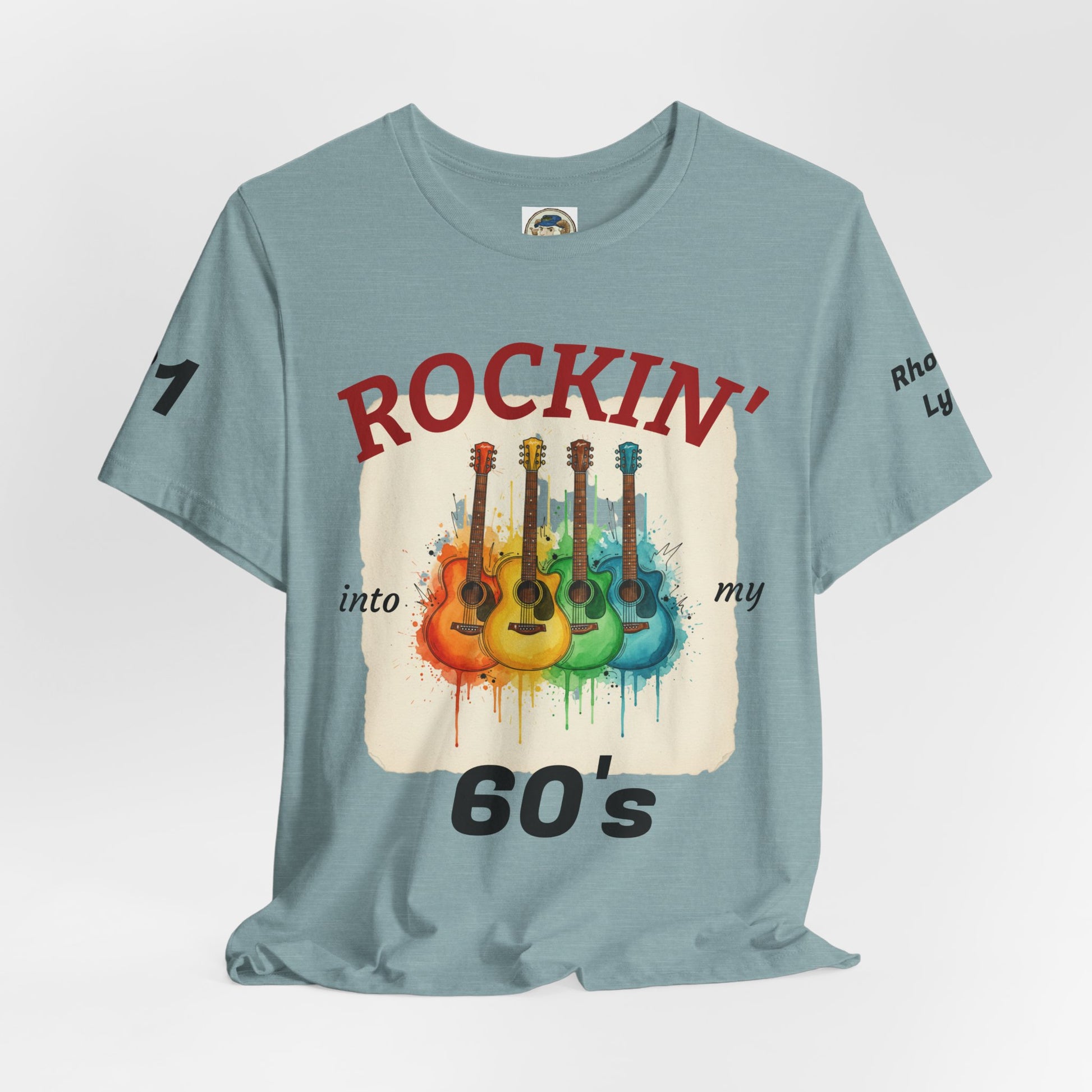 Watercolor Rainbow Guitars T Shirt  Acoustic Guitar Art Tee - Ramshackle Shack
